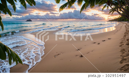 AI生成画像【大自然】海の風景 102951497