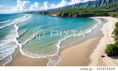 AI生成画像【大自然】海の風景 102951626