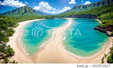 AI生成画像【大自然】海の風景 102951627