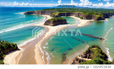 AI生成画像【大自然】海の風景 102951630