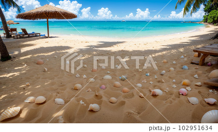 AI生成画像【大自然】海の風景 102951634