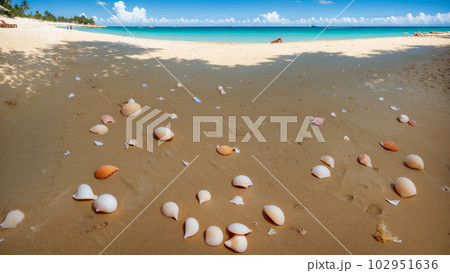 AI生成画像【大自然】海の風景 102951636