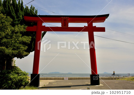 愛知県南知多町 羽豆神社大鳥居 愛知県南知多町 羽豆神社大鳥居 102951710