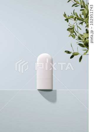 3D rendering Mock up greenery podium for product design, minimal display. shadow overlay. 3D rendering Mock up greenery podium for product design, minimal display. shadow overlay. 102951743