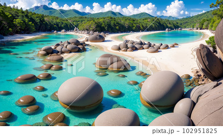 AI生成画像【大自然】海の風景 102951825