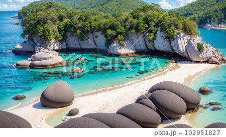 AI生成画像【大自然】海の風景 102951827