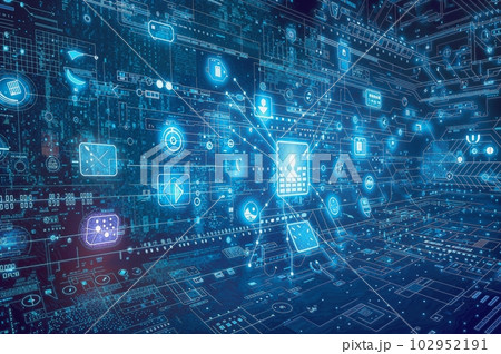 バーチャルネットワークイメージ、生成AI 102952191