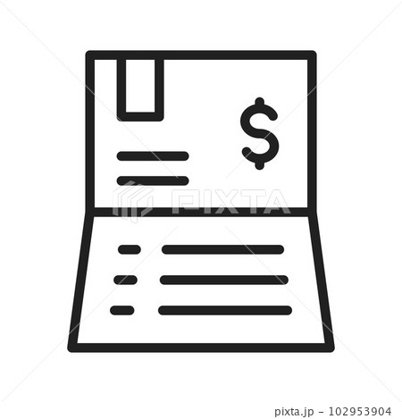Passbook icon vector image. Passbook icon vector image. 102953904