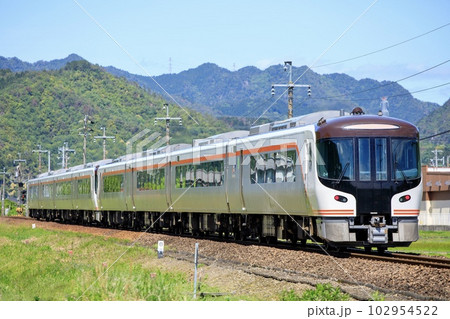 高山本線、下麻生ストレートを走る特急ひだ 102954522