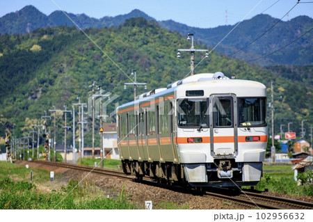 高山本線、下麻生ストレートを走るキハ25系気動車 高山本線、下麻生ストレートを走るキハ25系気動車 102956632