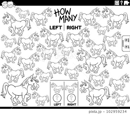 count pictures of cartoon horse character coloring page count pictures of cartoon horse character coloring page 102959234