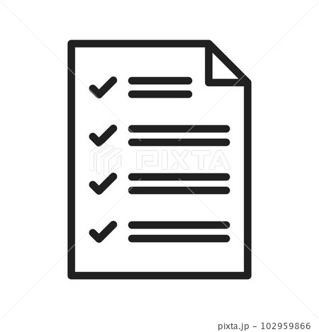 List icon vector image.のイラスト素材 [102959866] - PIXTA