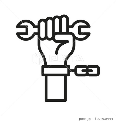 Forced Labour icon vector image. Forced Labour icon vector image. 102960444