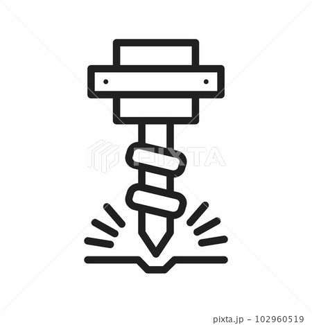 Drilling Machine icon vector image. Drilling Machine icon vector image. 102960519