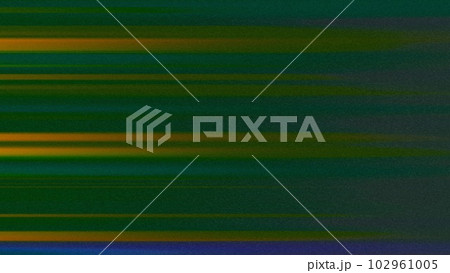 左側から伸びる線状の緑やオレンジのノイズテクスチャ 102961005