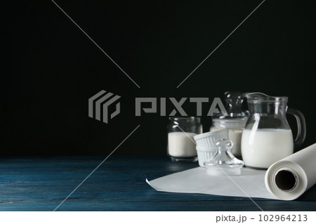 Concept of accessories for cooking and baking - baking paper Concept of accessories for cooking and baking - baking paper 102964213