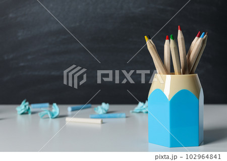 Concept of school and education with blackboard 102964841