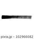 Black brush stroke isolated on a white background. Stock design element 102966082