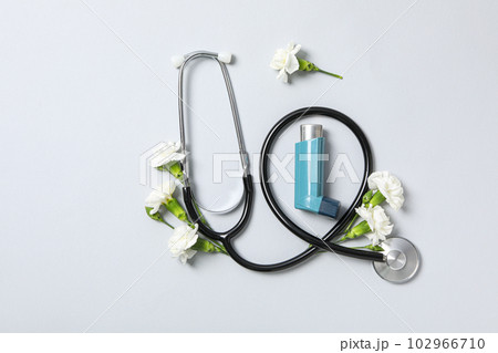 World Asthma Day, concept of allergy care - Asthma World Asthma Day, concept of allergy care - Asthma 102966710