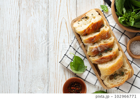 Concept of different world cuisine - Italian food and cuisine 102966771