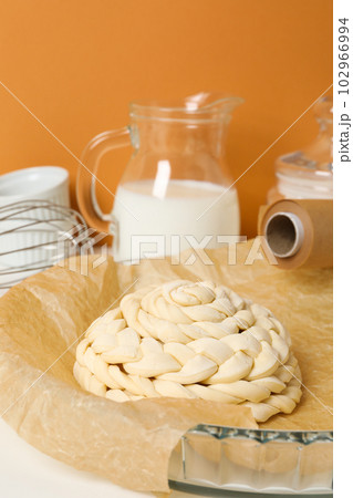 Concept of accessories for cooking and baking - baking paper 102966994