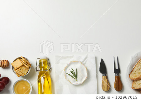 Concept of delicious French food - Camembert cheese 102967015