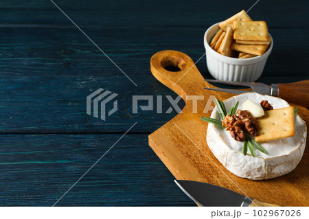 Concept of delicious French food - Camembert cheese 102967026