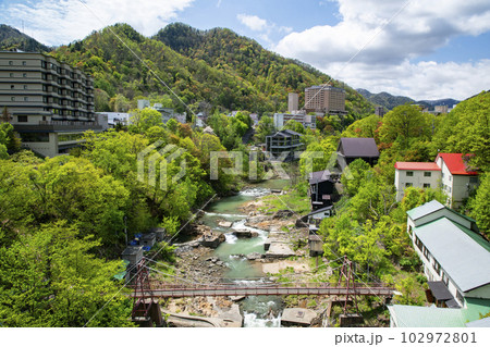 定山渓温泉街 102972801