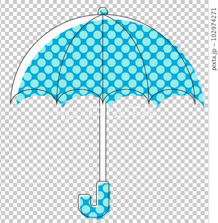 可以在雨季使用的彩色雨傘的插圖 102974271