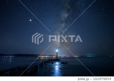 夜の瀬詰崎 早崎海峡 長崎 口之津 夜の瀬詰崎 早崎海峡 長崎 口之津 102979854