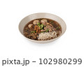 rice noodle soup with pork 102980299