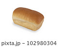 Fresh bread on white background 102980304