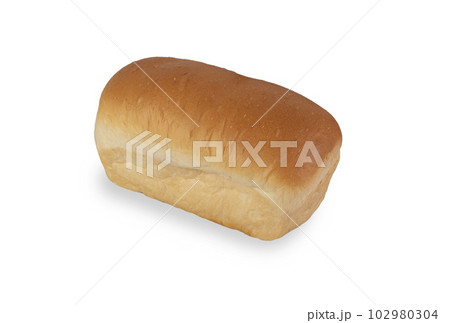 Fresh bread on white background Fresh bread on white background 102980304