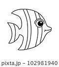 Fish cartoon vector illustration 102981940