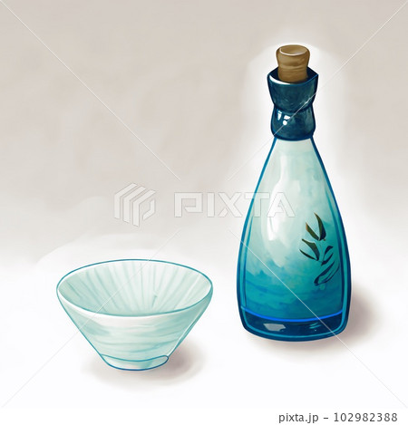 日本酒のイラスト 102982388