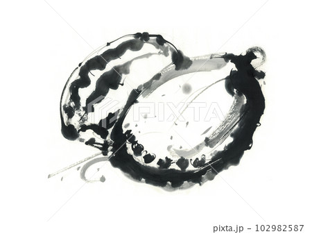 イラスト　鮑　あわび 102982587