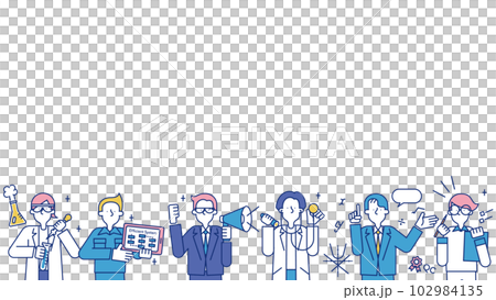 一個從事科學職業的人的插圖集 C 一個從事科學職業的人的插圖集 C 102984135