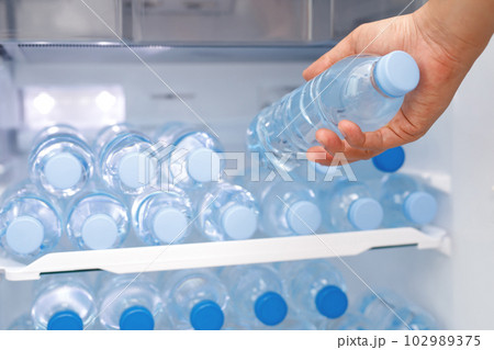 cold drinking water in the refrigerator 102989375