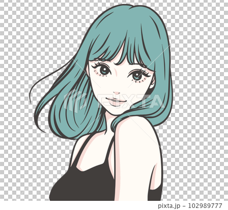 女性,女の子,イラスト,アニメ,漫画,美少女,萌え,キャラクター,コスプレ,二次元,デジタル,日本, 102989777