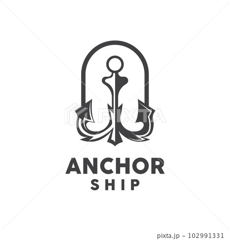 Anchor Logo, SImple Elegant Design, Nautical Ship Vector, Icon Symbol Illustration Anchor Logo, SImple Elegant Design, Nautical Ship Vector, Icon Symbol Illustration 102991331