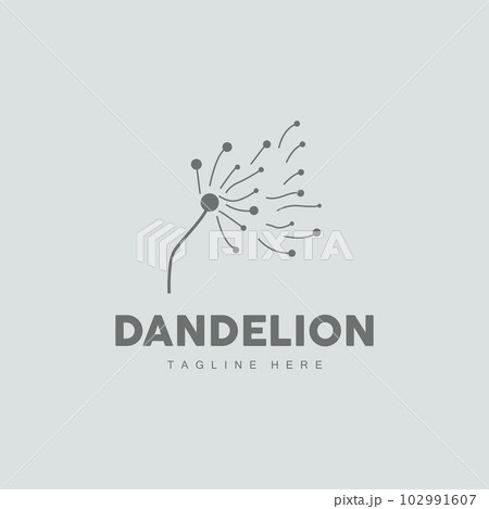 Dandelion Logo, Vector Plant Dandelion flower, Design Icon Template Dandelion Logo, Vector Plant Dandelion flower, Design Icon Template 102991607