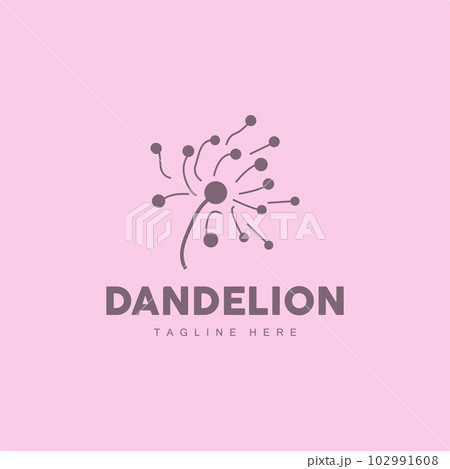 Dandelion Logo, Vector Plant Dandelion flower, Design Icon Template Dandelion Logo, Vector Plant Dandelion flower, Design Icon Template 102991608