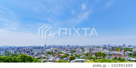 博多 市街 の パノラマビュー 【 九州 福岡市 の 都市風景 】 博多 市街 の パノラマビュー 【 九州 福岡市 の 都市風景 】 102991889