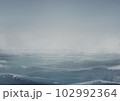 曇天の海のイラスト 102992364