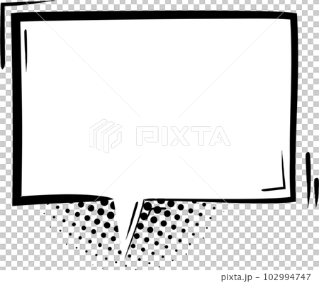 collection set of cute hand drawn pop art polka dot halftone blank speech bubble balloon, shout, think, speak, talk, text box, banner, flat png transparent element design  102994747
