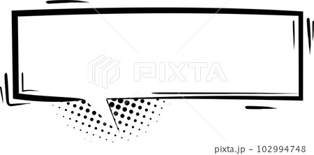 collection set of cute hand drawn pop art polka dot halftone blank speech bubble balloon, shout, think, speak, talk, text box, banner, flat png transparent element design  102994748