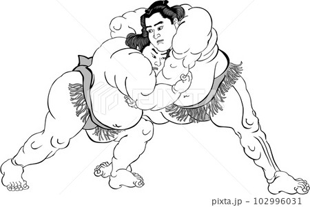 浮世絵 相撲取り その54 浮世絵 相撲取り その54 102996031