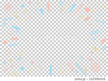 流行幾何圖案背景框架素材 102996426