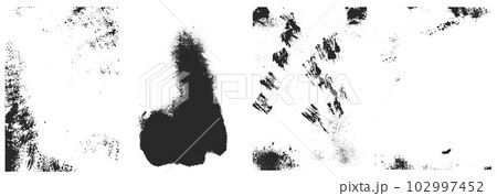 Set of the vector grunge textures isolated on white background. Set of the vector grunge textures isolated on white background. 102997452