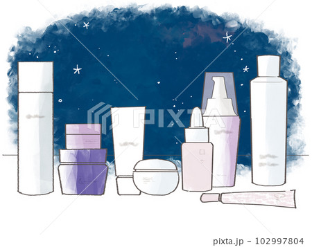 夜skincare_空暗め 夜skincare_空暗め 102997804